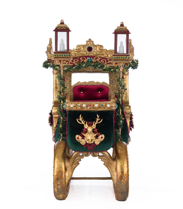 Katherine's Collection Winter Balsam and Berry Sleigh   Katherine's Collection Christmas Sleigh