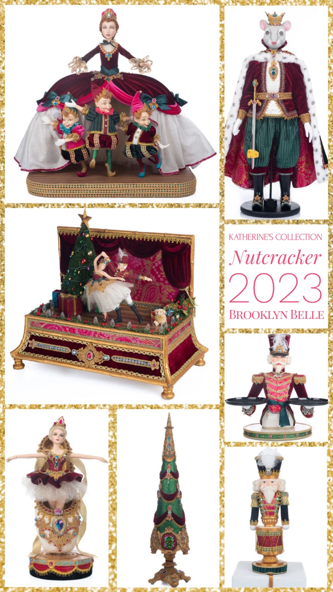 Katherine's Collection Santa with Nutcracker Figure