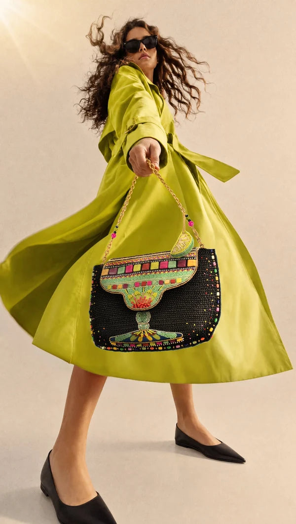 Mary Frances Margarita Mood Beaded Cocktail Crossbody Handbag