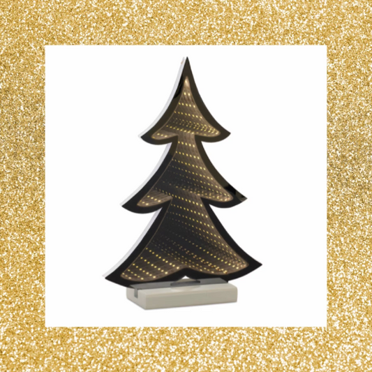 12.5" Infinity Light Christmas Tree Decor