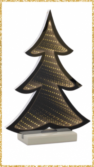 12.5" Infinity Light Christmas Tree Decor