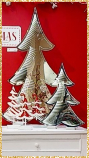 12.5" Infinity Light Christmas Tree Decor