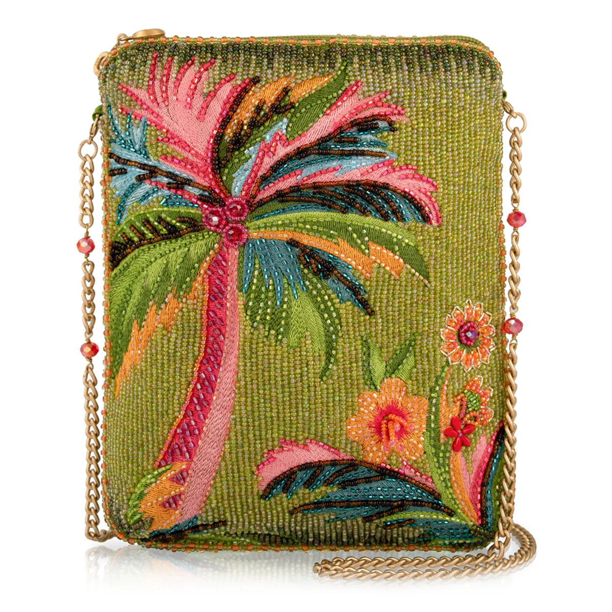 Mary Frances Endless Summer Mini Crossbody Handbag  Mary Frances Palm Tree Fashion Bag