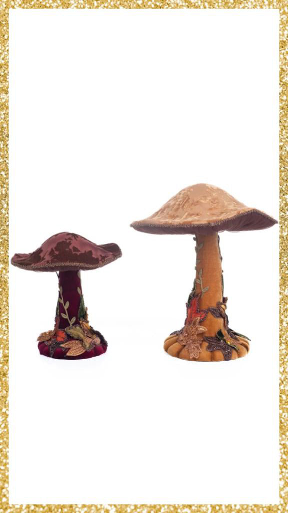 Katherine's Collection Magic Mushroom Set of 2