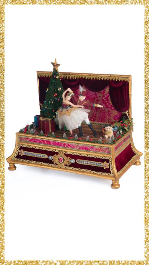 Katherine's Collection Nutcracker Dancing Hinged Box