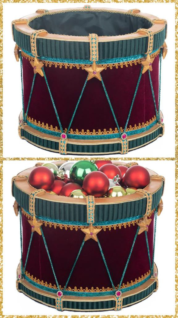 Katherine's Collection Nutcracker Drum Candy Container