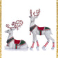 Set of 2 Katherine's Collection Peppermint Palace Deer