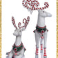 Set of 2 Katherine's Collection Peppermint Palace Deer