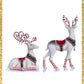 Set of 2 Katherine's Collection Peppermint Palace Deer