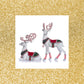 Set of 2 Katherine's Collection Peppermint Palace Deer