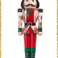 Poinsettia Nutcracker 15.75" Christmas Nutcracker Soldier Decor