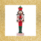 Poinsettia Nutcracker 15.75" Christmas Nutcracker Soldier Decor