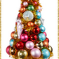 18" Ornament Tree on Pedestal Christmas Tree Decoration Tabletop Christmas Decoration