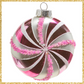 Pink Peppermint Ornament 4" Pink Christmas Ornament