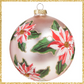 Pink Poinsettia Ornament 5" Pink Christmas Ornament