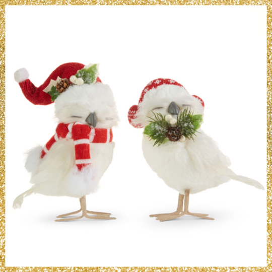 Cozy Owl Christmas Decoration Set of 2 Christmas Owl Decoration