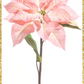 Pink Poinsettia Stem  24.5"  Artificial Christmas Floral Stem