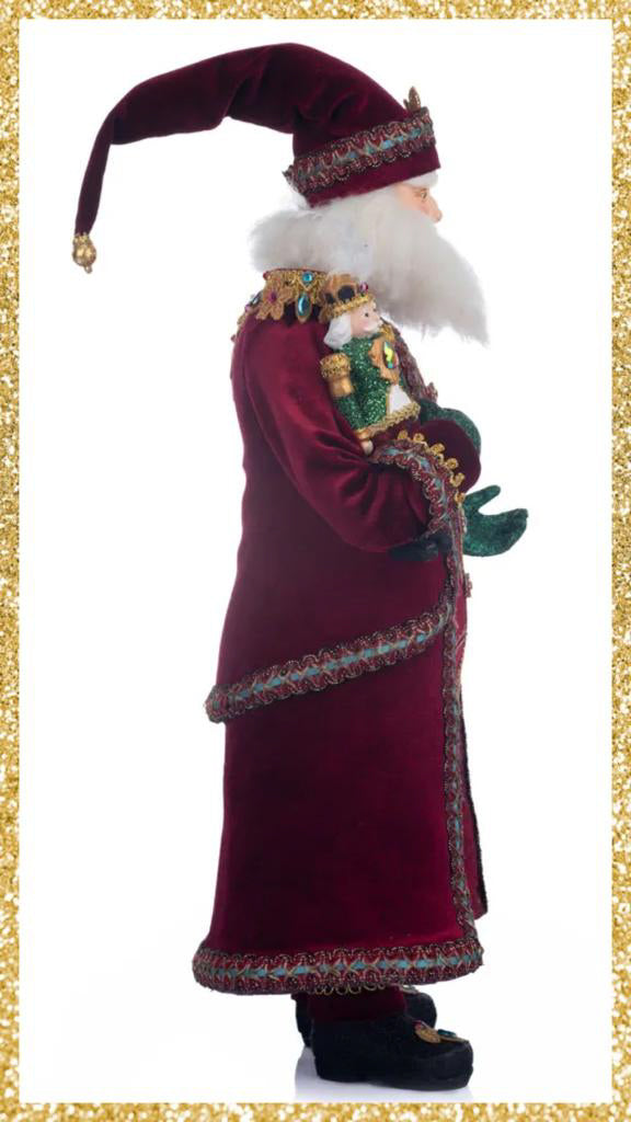 Katherine's Collection Santa with Nutcracker Figure