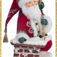 Katherine's Collection Santa Climbing Chimney Tree Topper