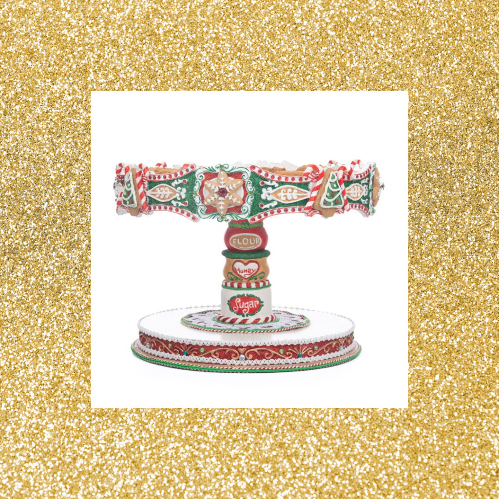 Katherine's Collection Seasoned Greetings Cake Stand