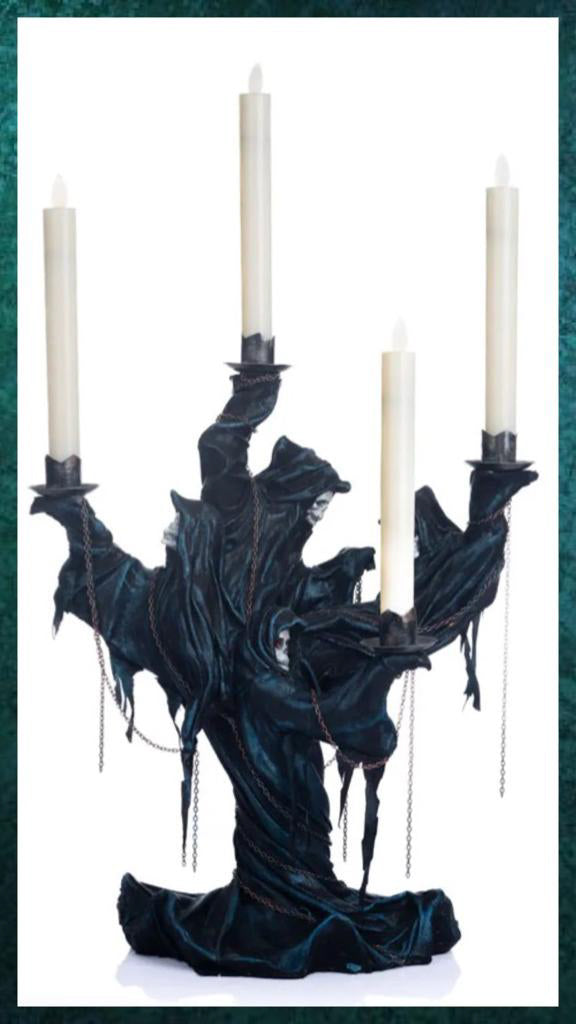 Katherine's Collection Halloween Decor Seers and Takers Thanatos Candelabra