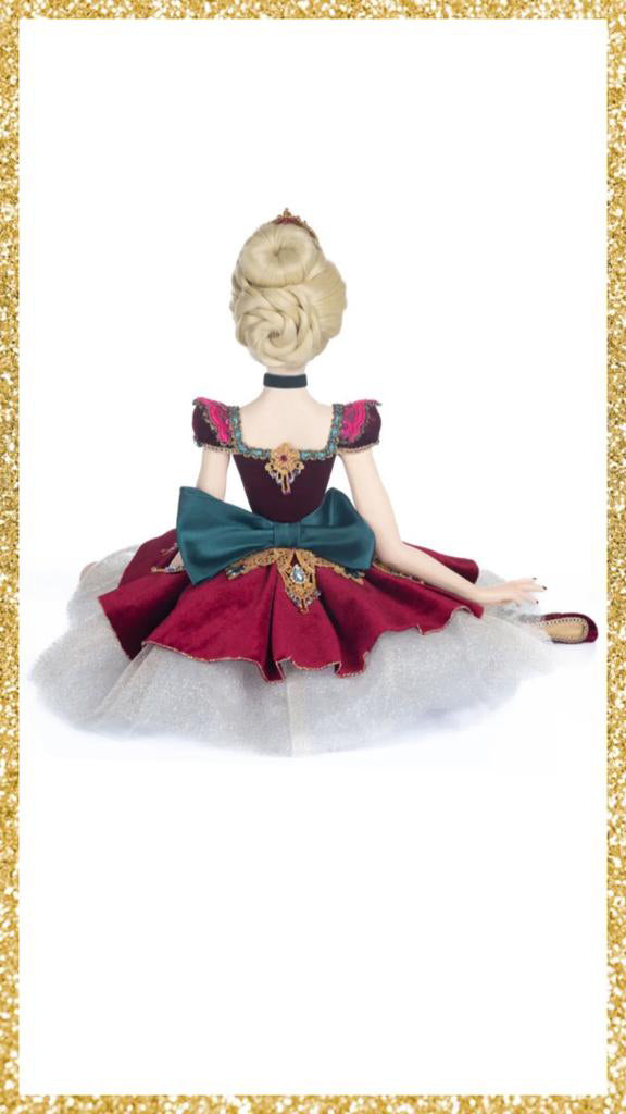 Katherine's Collection Sugar Plum Ballerina Sitting Doll