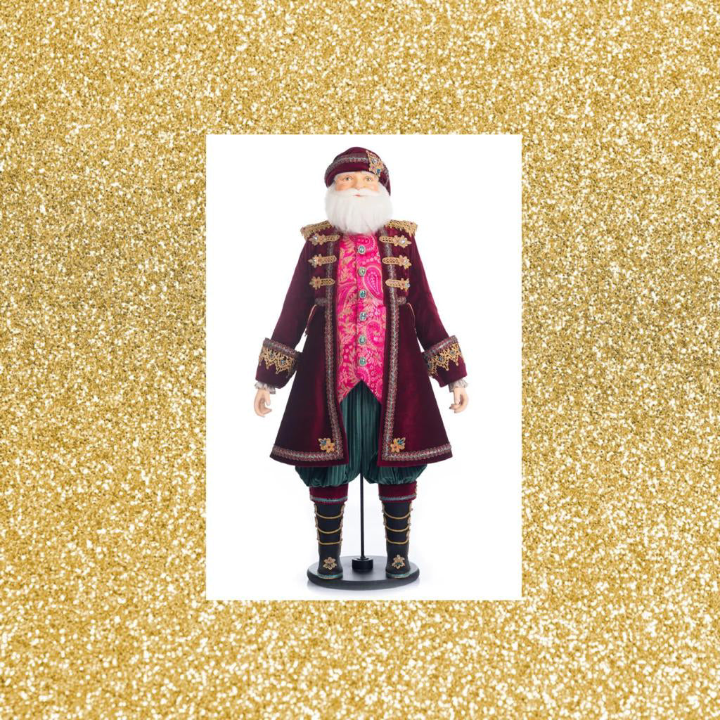 Katherine's Collection Sugar Plum Santa Life Size Doll