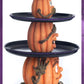 Katherine's Collection Halloween Decor Three Wise Pumpkins Tiered Tray