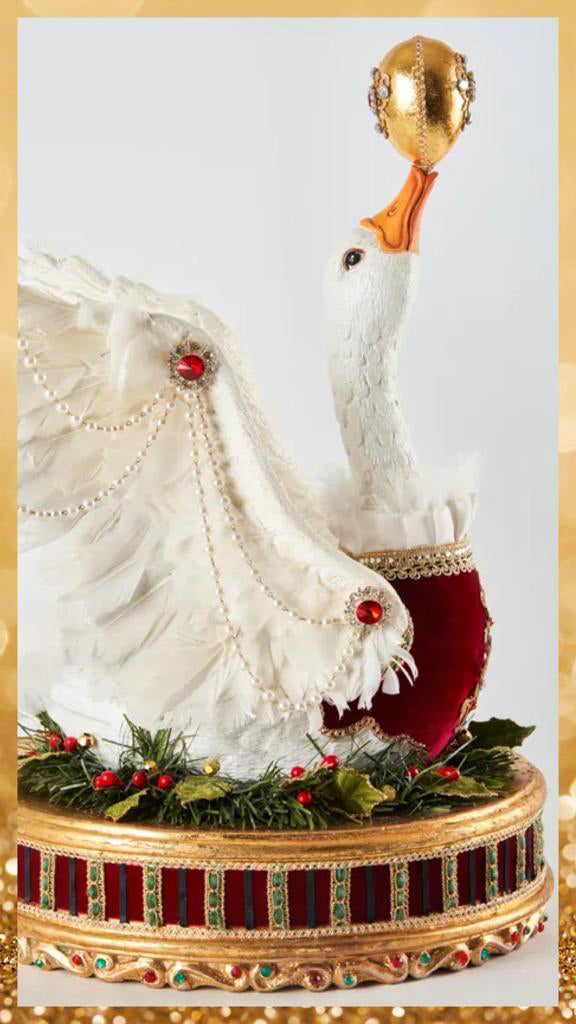 Katherine's Collection Christmas Decor Twelve Days Geese A Laying