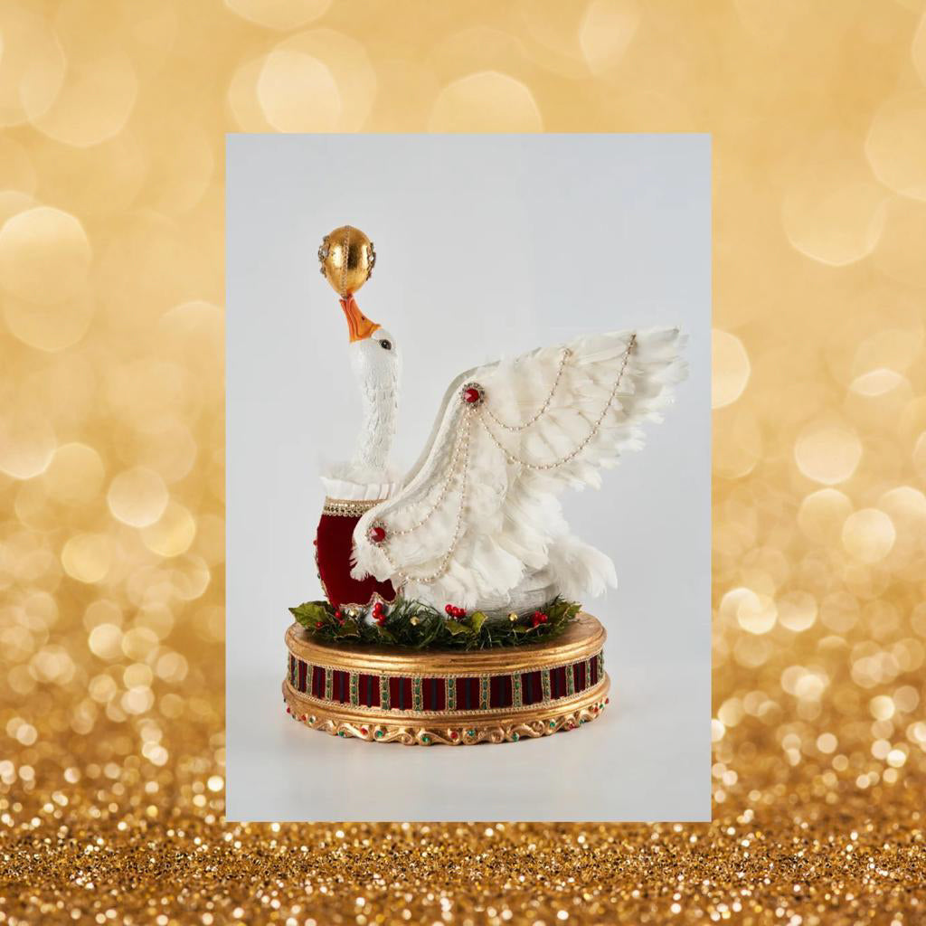 Katherine's Collection Christmas Decor Twelve Days Geese A Laying