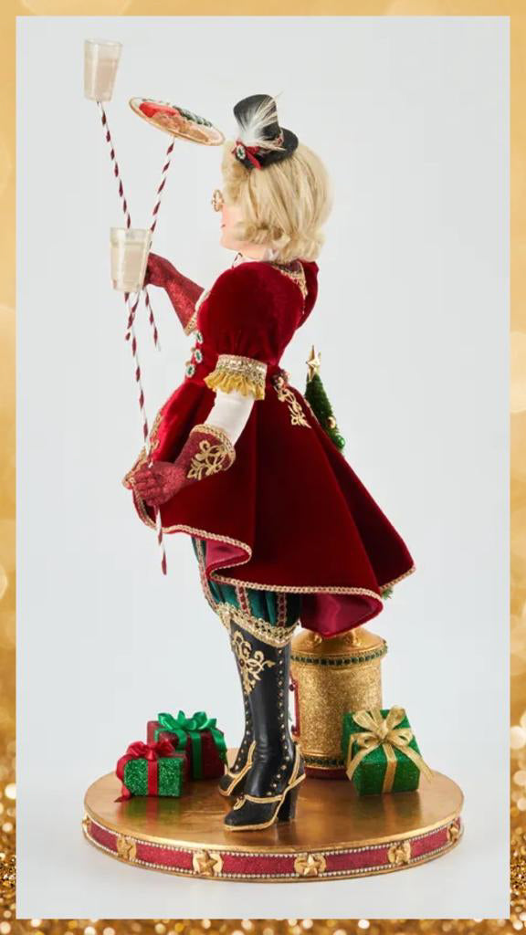 Katherine's Collection Christmas Decor Twelve Days Mrs. Claus Maid A Milking