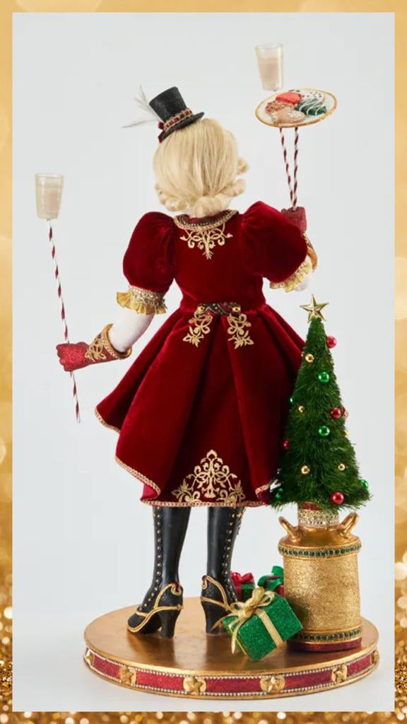 Katherine's Collection Christmas Decor Twelve Days Mrs. Claus Maid A Milking