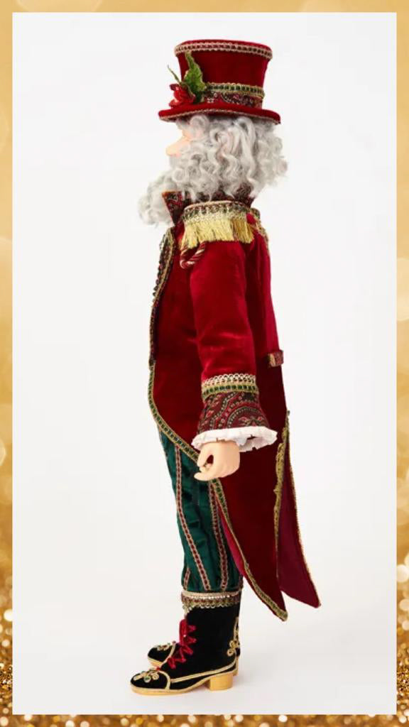 Katherine's Collection Christmas Decor Twelve Days Ringmaster Santa 24-Inch