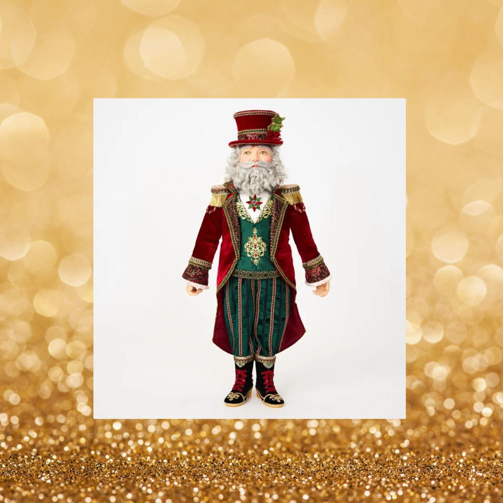 Katherine's Collection Christmas Decor Twelve Days Ringmaster Santa 24-Inch