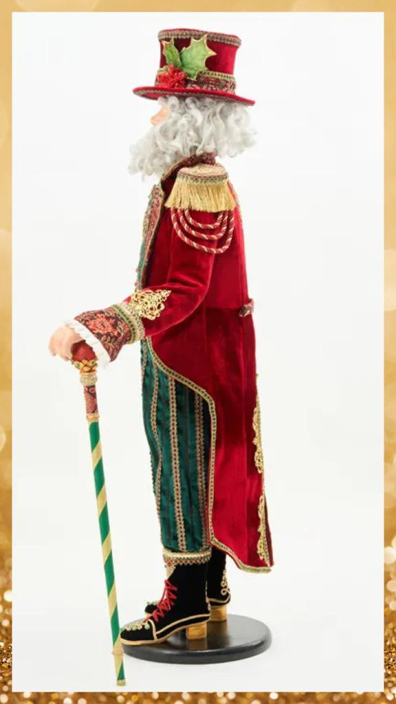 Katherine's Collection Christmas Decor Twelve Days Ringmaster Santa Doll