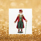 Katherine's Collection Christmas Decor Twelve Days Ringmaster Santa Doll