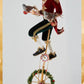 Katherine's Collection Christmas Decor Twelve Days of Christmas Unicyclist