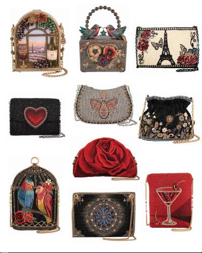 Mary Frances A Little Wild Beaded Leopard Print Crossbody Bucket Shoulder Bag
