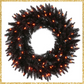 Black Prelit Wreath Base