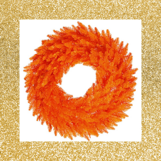 Orange Wreath Base