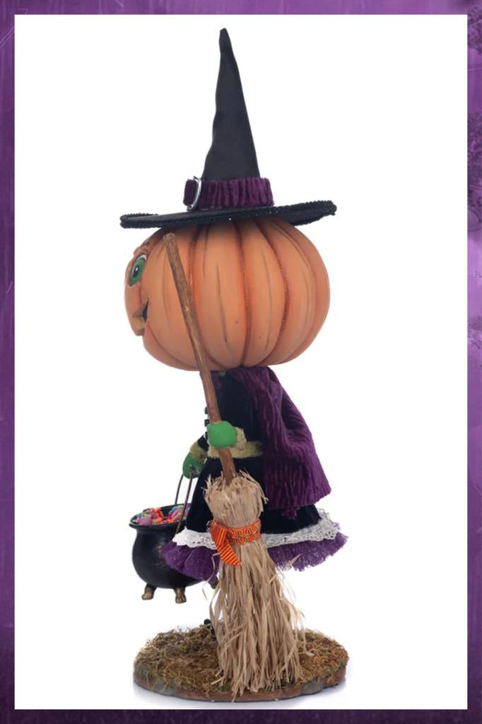 Katherine's Collection Halloween Decor Wanda Witch Trick or Treater Figure