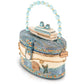 Mary Frances Shipshape Beaded Nautical Ship Top Handle Beaded Handbag