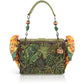 Mary Frances Feathered Friends Parrot Beaded Top Handle Handbag