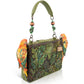 Mary Frances Feathered Friends Parrot Beaded Top Handle Handbag
