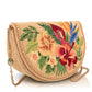 Mary Frances Botanica Floral Crossbody Beaded Handbag