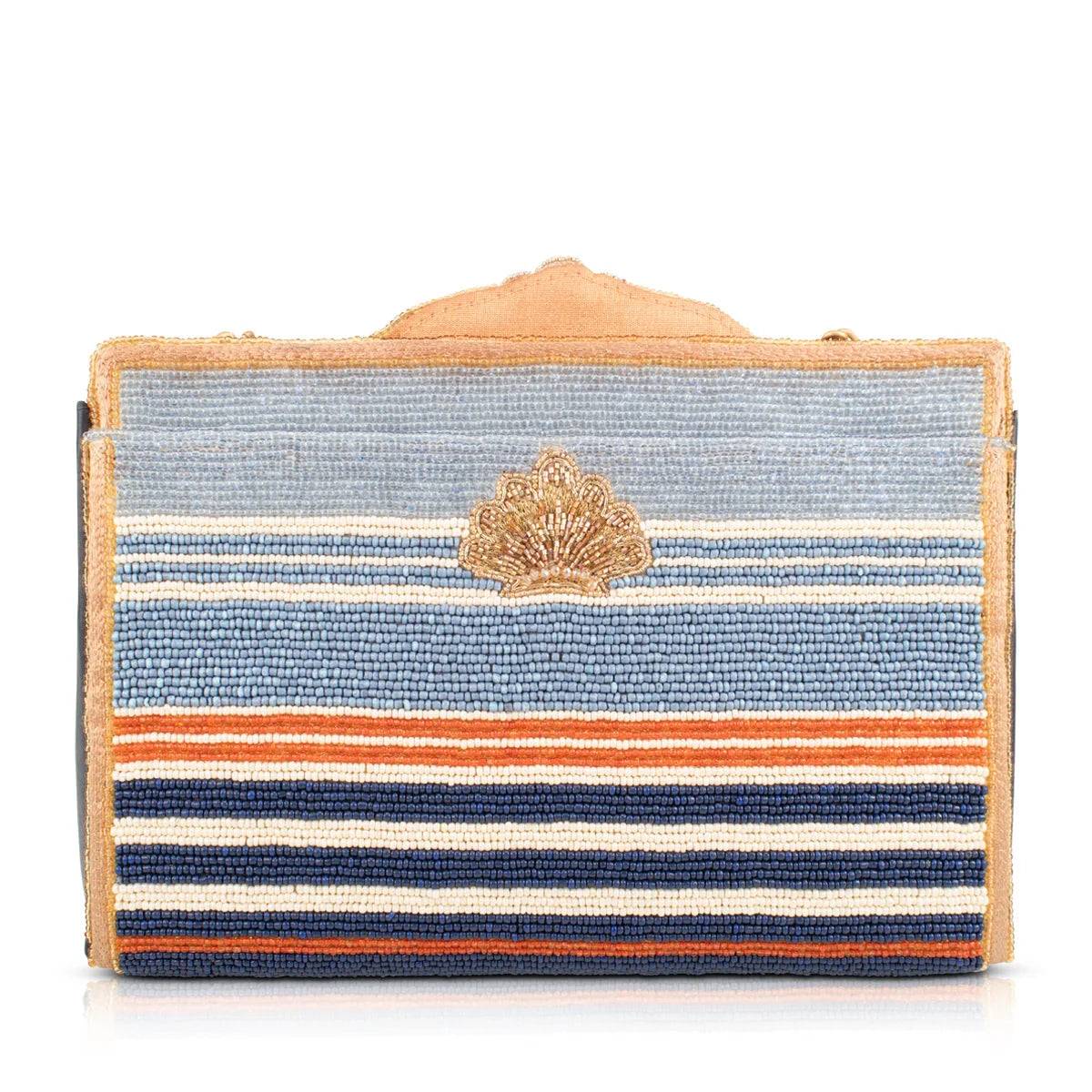 Mary Frances Set Sail Sailboat Beaded Nautical Crossbody Handbag