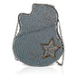 Mary Frances Stars & Strings Guitar Shaped Beaded Crossbody Handbag