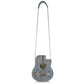 Mary Frances Stars & Strings Guitar Shaped Beaded Crossbody Handbag