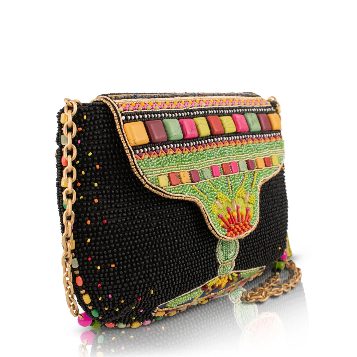 Mary Frances Margarita Mood Beaded Cocktail Crossbody Handbag