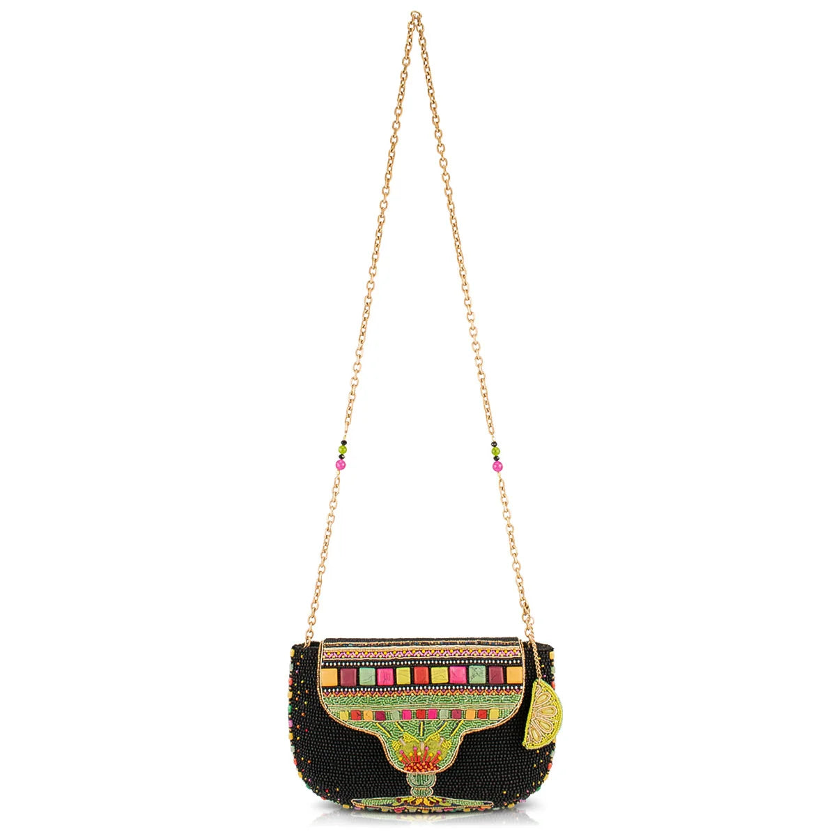 Mary Frances Margarita Mood Beaded Cocktail Crossbody Handbag